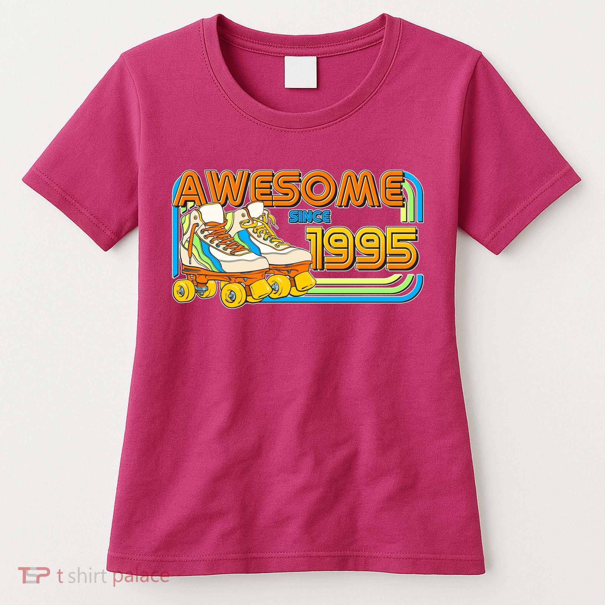 Retro Roller Skates Awesome Since 1995 30th Birthday Women's T-Shirt