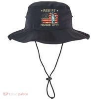 Resist Resistance Statue Of Liberty Hands Off Protest Retro Bucket Hat thumb 0