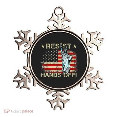 Resist Resistance Statue Of Liberty Hands Off Protest Retro Ornament