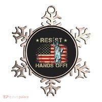 Resist Resistance Statue Of Liberty Hands Off Protest Retro Ornament thumb 0