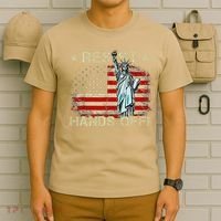 Resist Resistance Statue Of Liberty Hands Off Protest Retro T-Shirt thumb 6