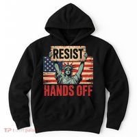 Resist Resistance Statue Of Liberty Hands Off Protest Hoodie thumb 0