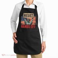 Resist Resistance Statue Of Liberty Hands Off Protest Apron thumb 2