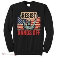 Resist Resistance Statue Of Liberty Hands Off Protest Sweatshirt thumb 0