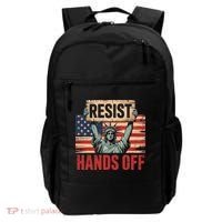 Resist Resistance Statue Of Liberty Hands Off Protest Backpack thumb 0