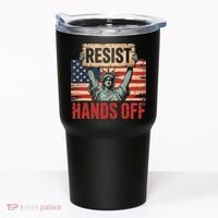 Resist Resistance Statue Of Liberty Hands Off Protest Tumbler thumb 0