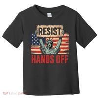 Resist Resistance Statue Of Liberty Hands Off Protest Toddler T-Shirt thumb 0
