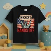 Resist Resistance Statue Of Liberty Hands Off Protest Toddler T-Shirt thumb 3