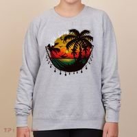 Rasta Reggae Sunset One Pride Love Rastafari Jamaican Women's Sweatshirt thumb 0