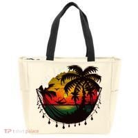 Rasta Reggae Sunset One Pride Love Rastafari Jamaican Tote Bag thumb 0