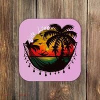 Rasta Reggae Sunset One Pride Love Rastafari Jamaican Coaster thumb 0