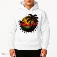 Rasta Reggae Sunset One Pride Love Rastafari Jamaican Hoodie thumb 2