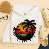 Rasta Reggae Sunset One Pride Love Rastafari Jamaican Hoodie thumb 4