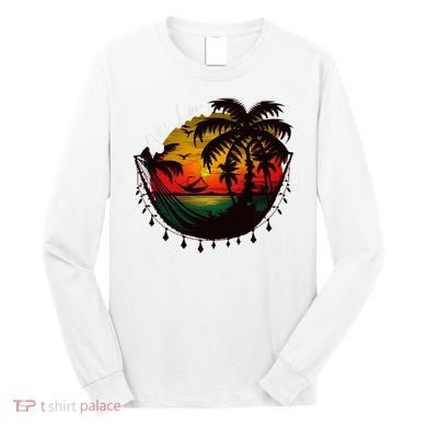 Rasta Reggae Sunset One Pride Love Rastafari Jamaican Long Sleeve Shirt