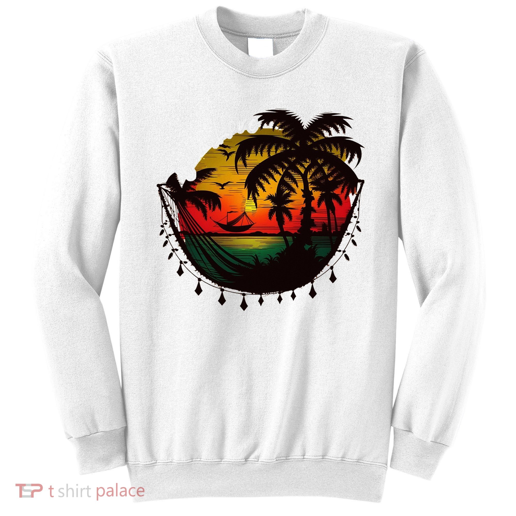Rasta Reggae Sunset One Pride Love Rastafari Jamaican Sweatshirt
