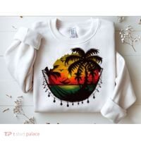 Rasta Reggae Sunset One Pride Love Rastafari Jamaican Sweatshirt thumb 2