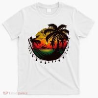 Rasta Reggae Sunset One Pride Love Rastafari Jamaican T-Shirt thumb 0