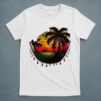 Rasta Reggae Sunset One Pride Love Rastafari Jamaican T-Shirt thumb 5