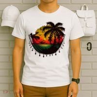 Rasta Reggae Sunset One Pride Love Rastafari Jamaican T-Shirt thumb 6