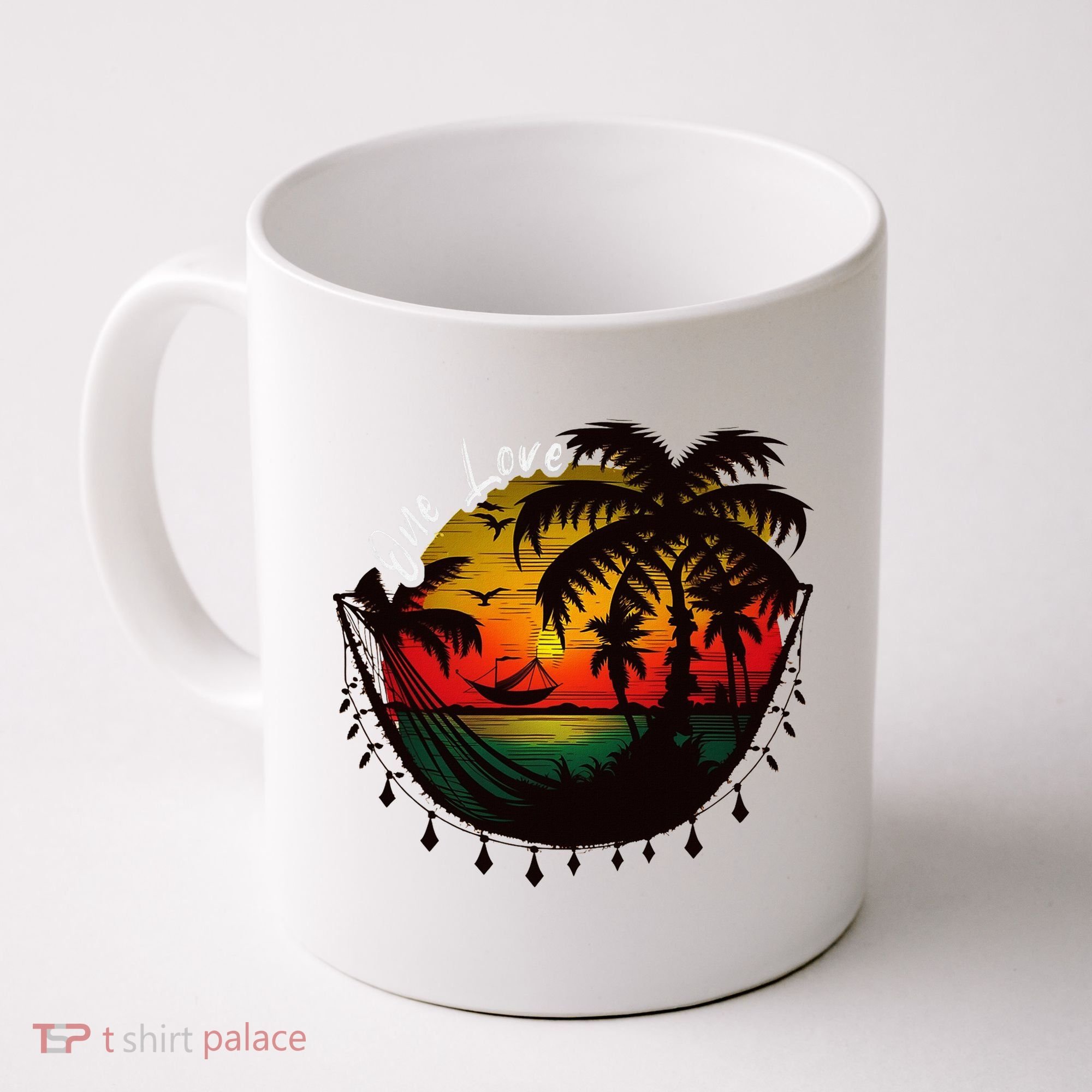 Rasta Reggae Sunset One Pride Love Rastafari Jamaican Coffee Mug