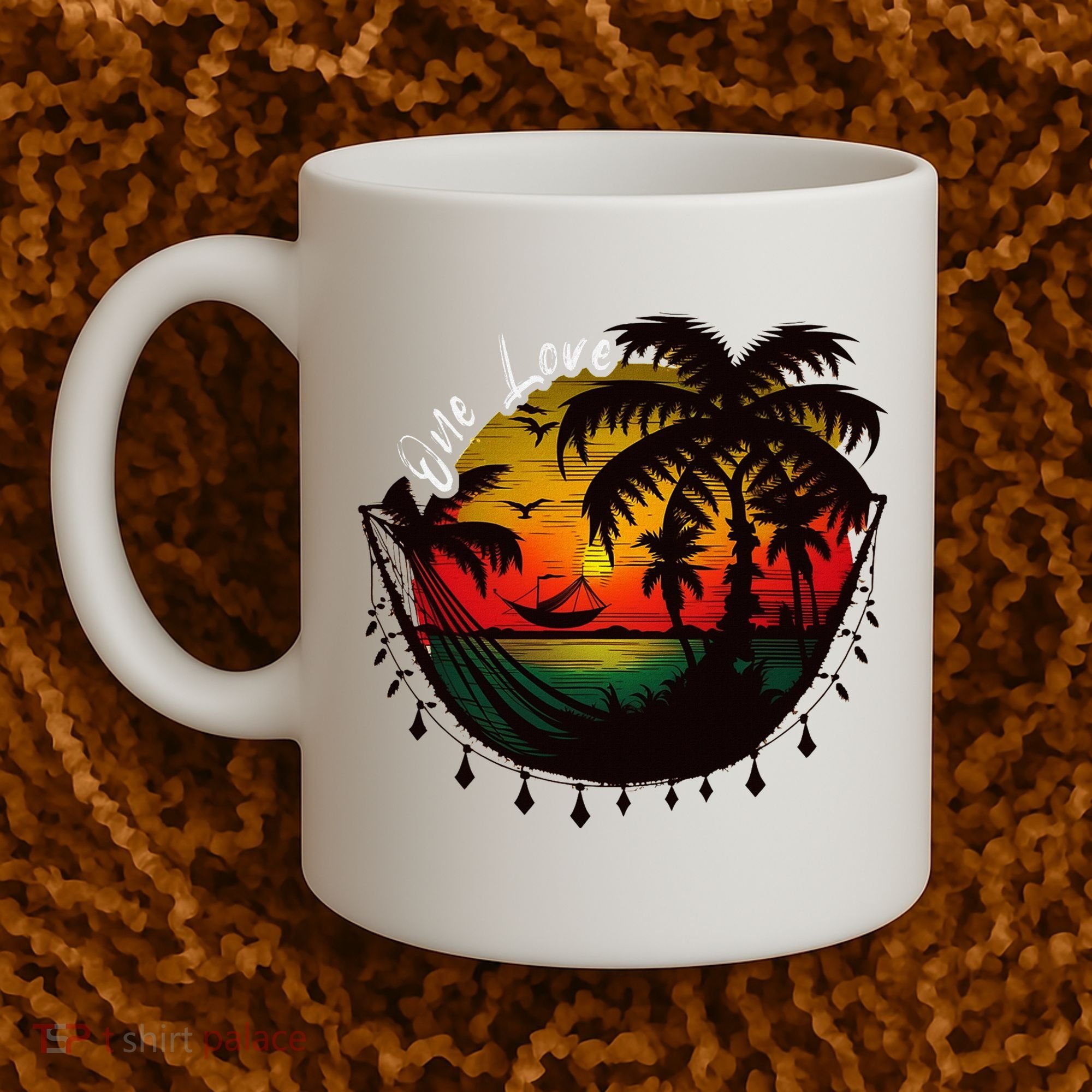 Rasta Reggae Sunset One Pride Love Rastafari Jamaican Coffee Mug