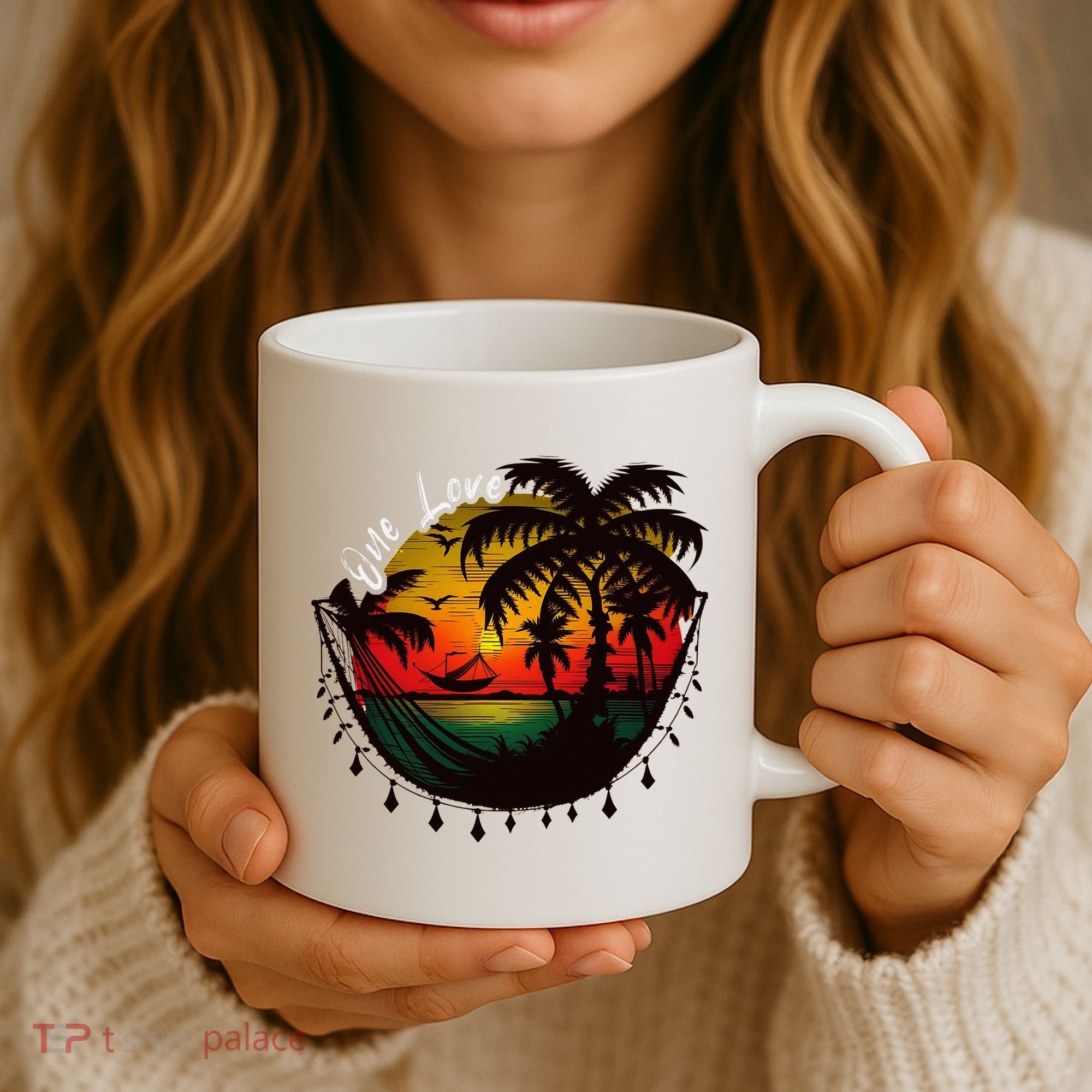 Rasta Reggae Sunset One Pride Love Rastafari Jamaican Coffee Mug