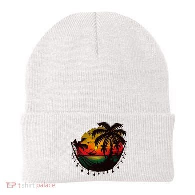 Rasta Reggae Sunset One Pride Love Rastafari Jamaican Beanie