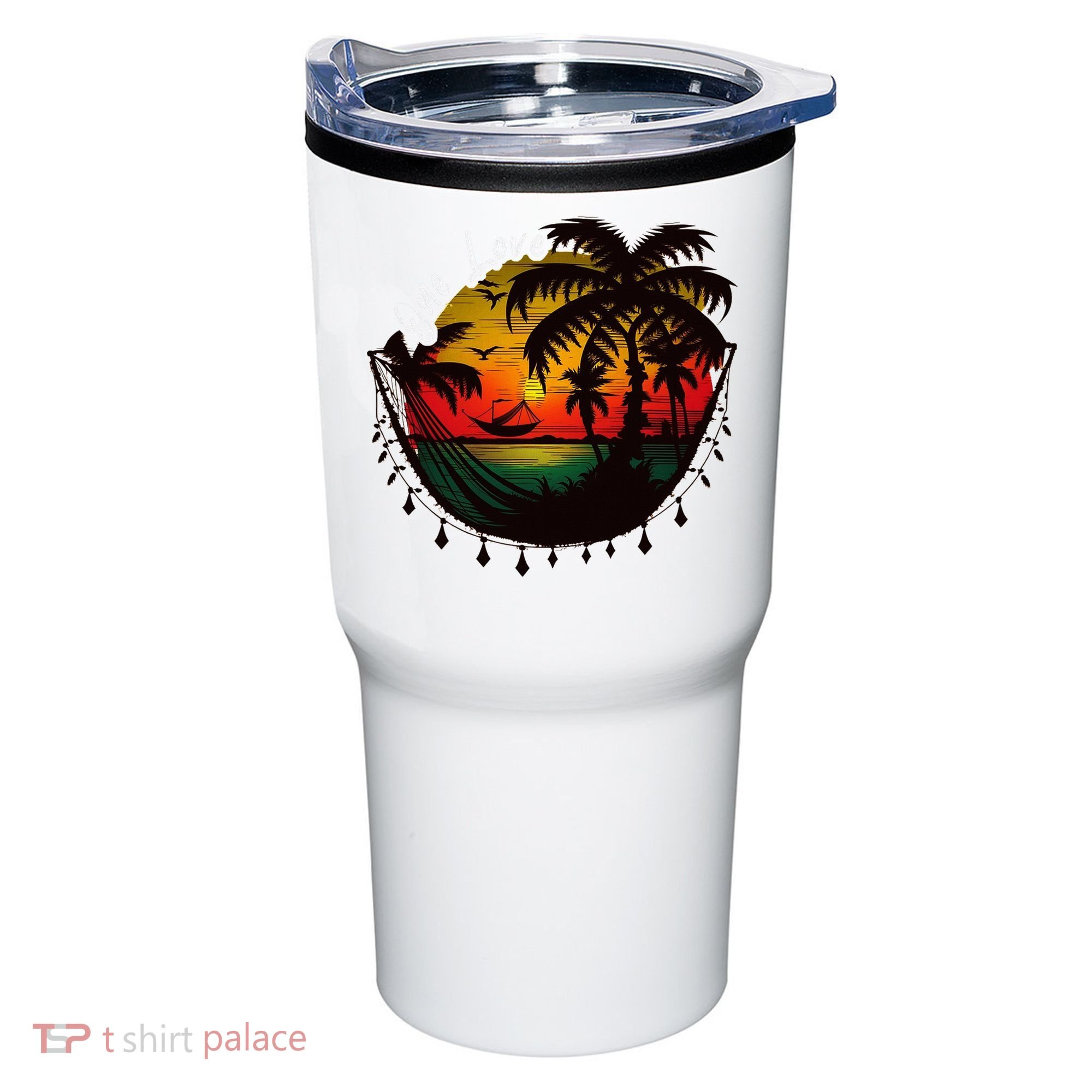 Rasta Reggae Sunset One Pride Love Rastafari Jamaican Tumbler