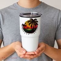 Rasta Reggae Sunset One Pride Love Rastafari Jamaican Tumbler thumb 2