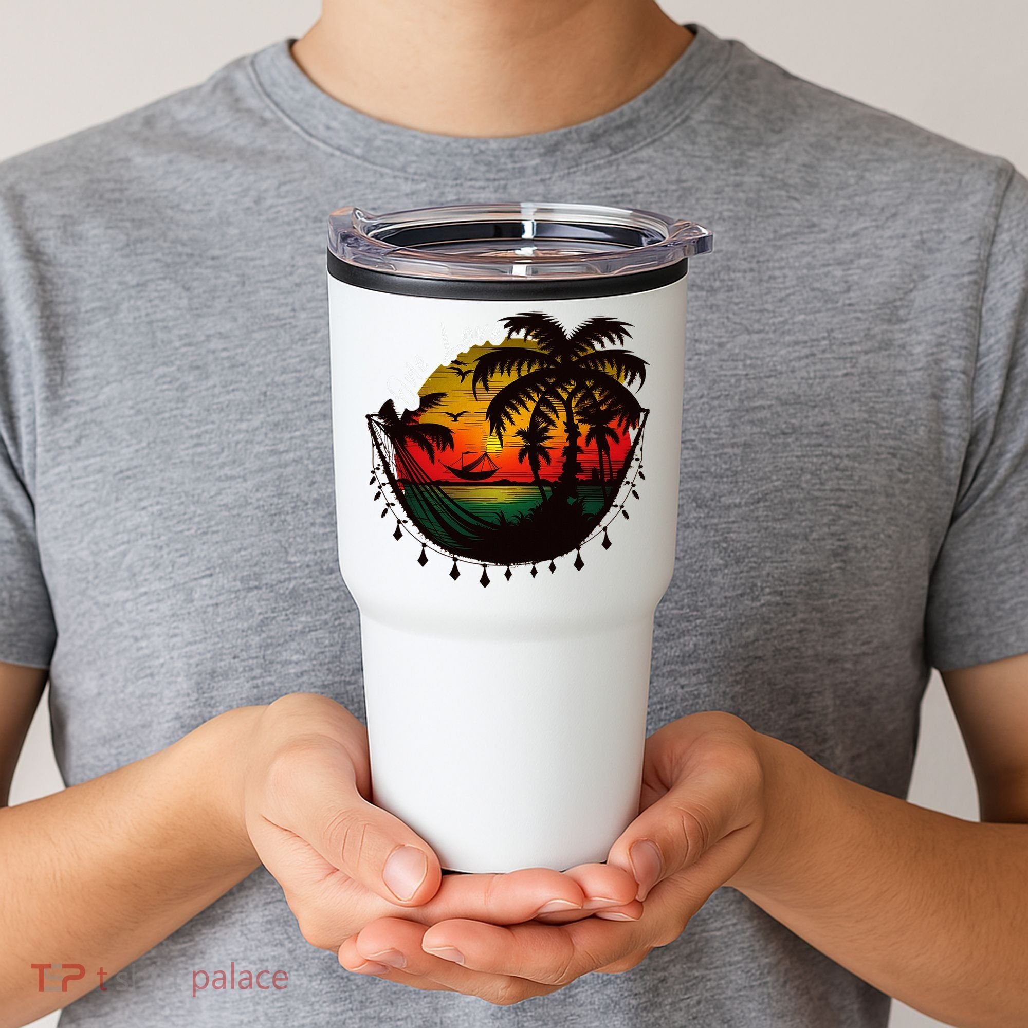 Rasta Reggae Sunset One Pride Love Rastafari Jamaican Tumbler