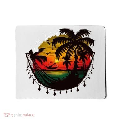 Rasta Reggae Sunset One Pride Love Rastafari Jamaican Mousepad