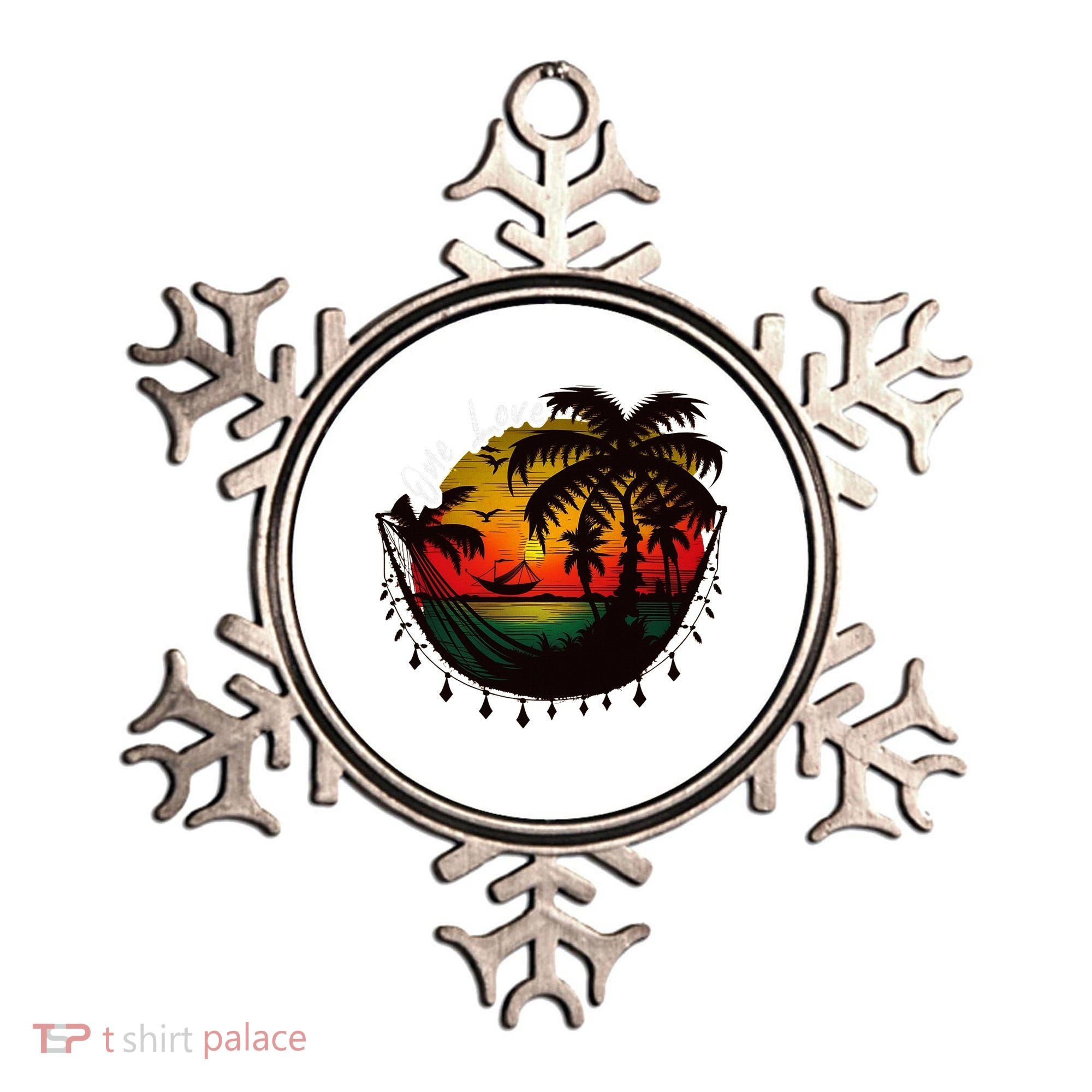 Rasta Reggae Sunset One Pride Love Rastafari Jamaican Ornament