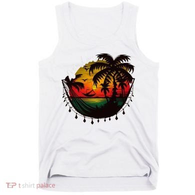 Rasta Reggae Sunset One Pride Love Rastafari Jamaican Tank Top