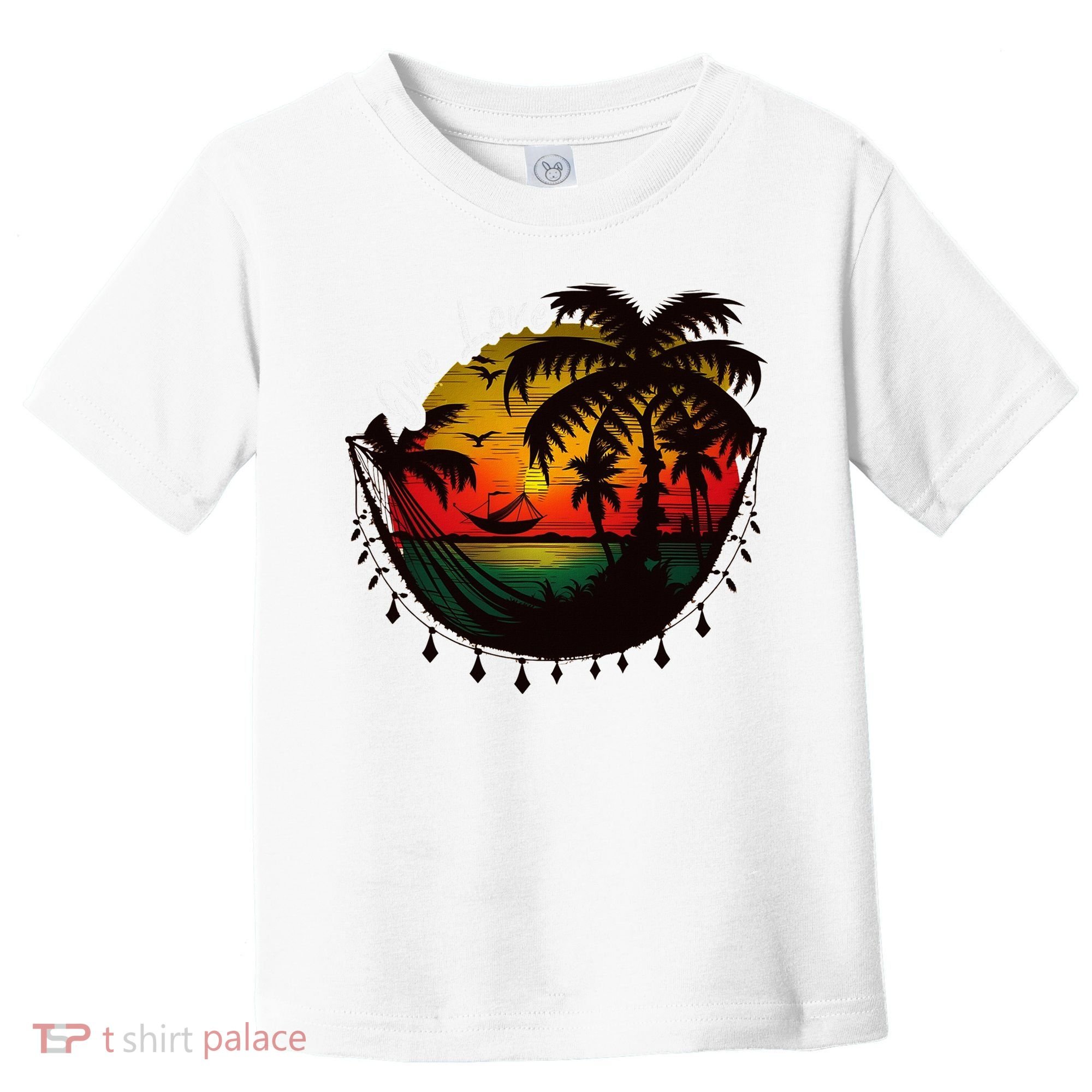 Rasta Reggae Sunset One Pride Love Rastafari Jamaican Toddler T-Shirt