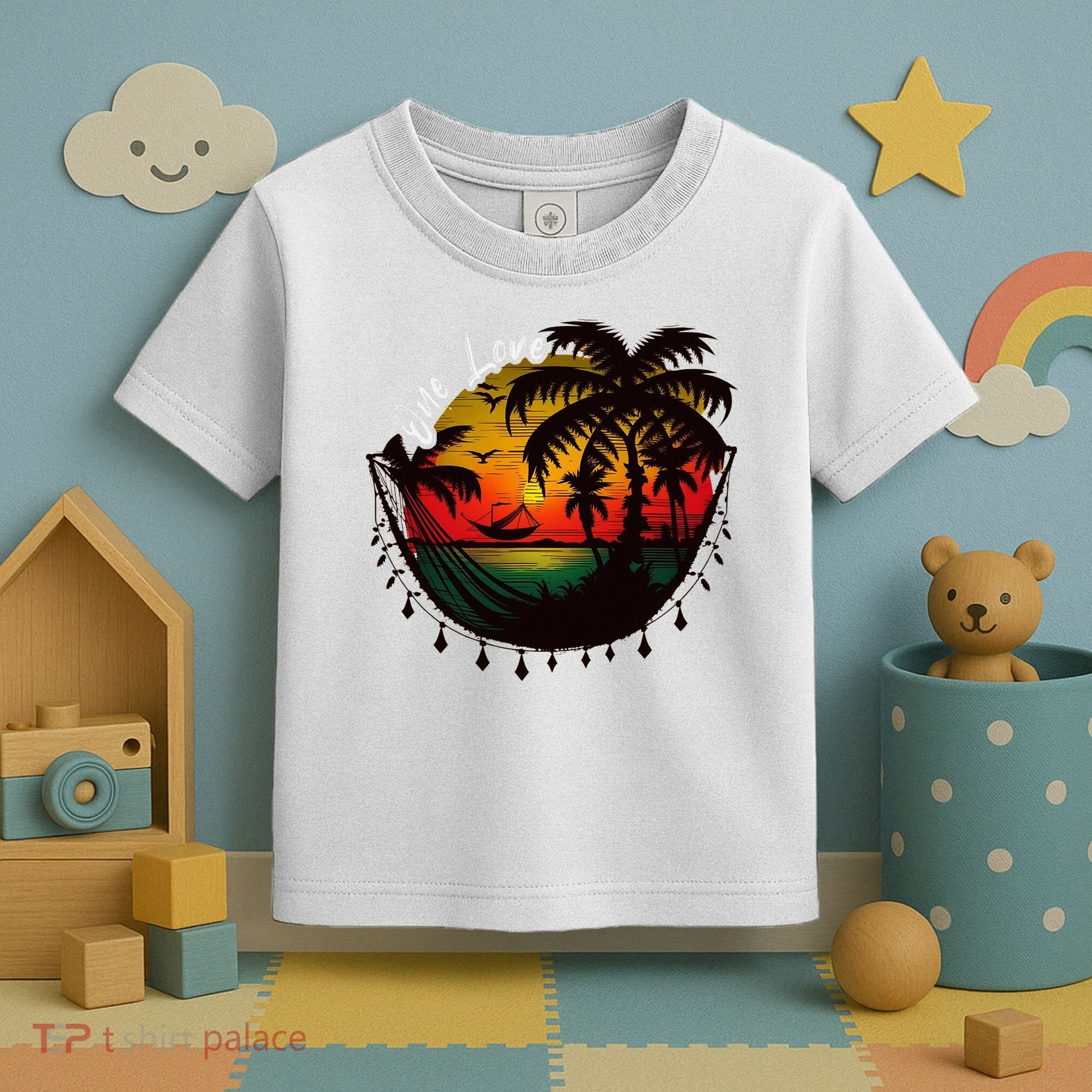 Rasta Reggae Sunset One Pride Love Rastafari Jamaican Toddler T-Shirt