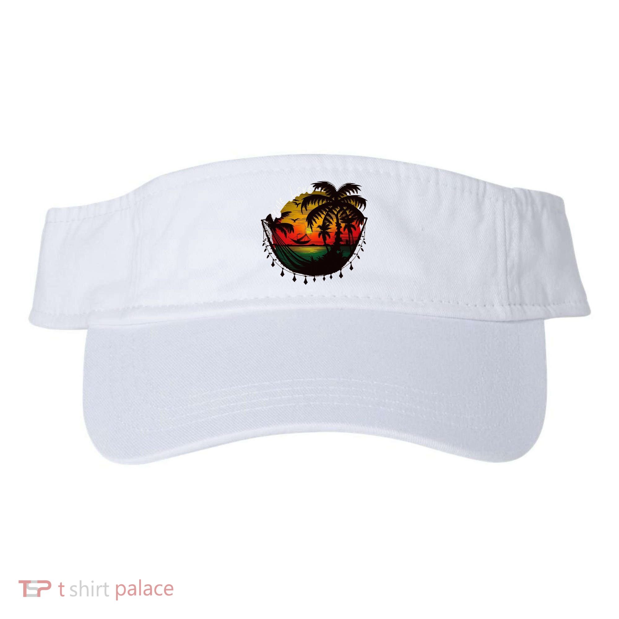Rasta Reggae Sunset One Pride Love Rastafari Jamaican Visor
