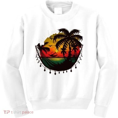 Rasta Reggae Sunset One Pride Love Rastafari Jamaican Kids Sweatshirt