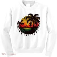 Rasta Reggae Sunset One Pride Love Rastafari Jamaican Kids Sweatshirt thumb 0