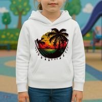 Rasta Reggae Sunset One Pride Love Rastafari Jamaican Kids Hoodie thumb 3