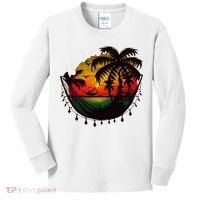 Rasta Reggae Sunset One Pride Love Rastafari Jamaican Kids Long Sleeve Shirt thumb 0