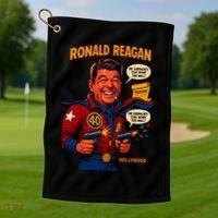 Ronald Reagan The Presidential Chronicles Golf Towel thumb 1