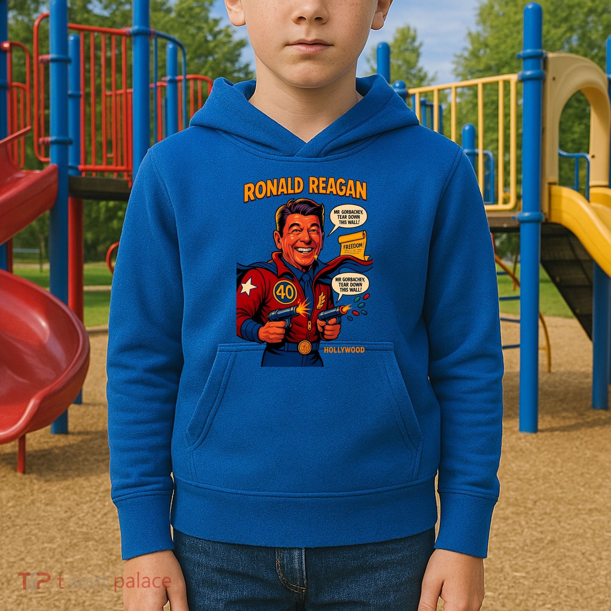 Ronald Reagan The Presidential Chronicles Kids Hoodie
