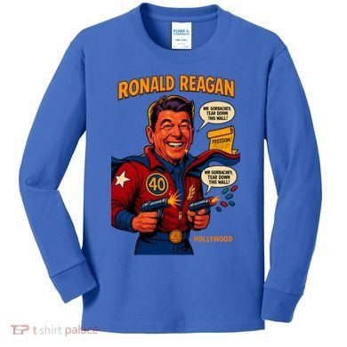 Ronald Reagan The Presidential Chronicles Kids Long Sleeve Shirt