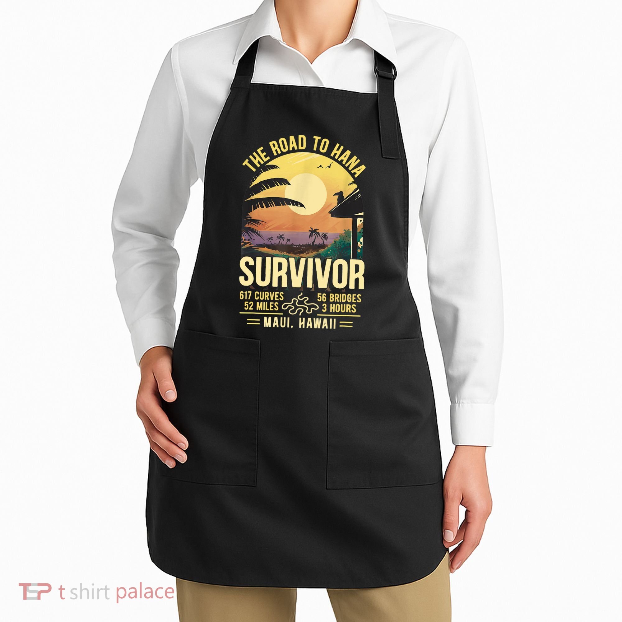 RJC Road To Hana Survivor Maui Hawaii Trip Adventure Apron