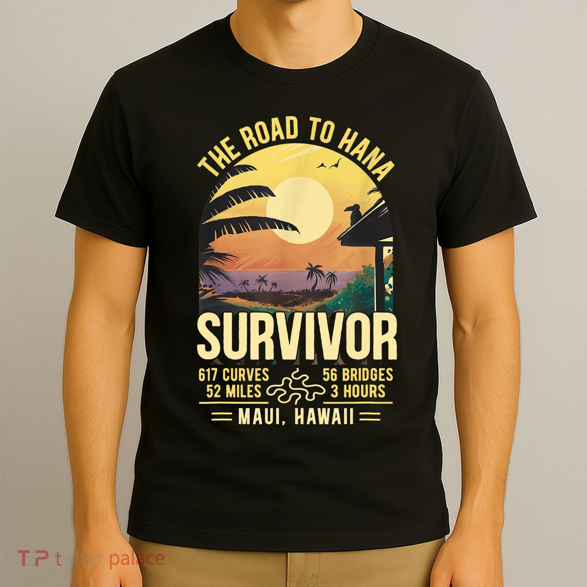 RJC Road To Hana Survivor Maui Hawaii Trip Adventure T-Shirt