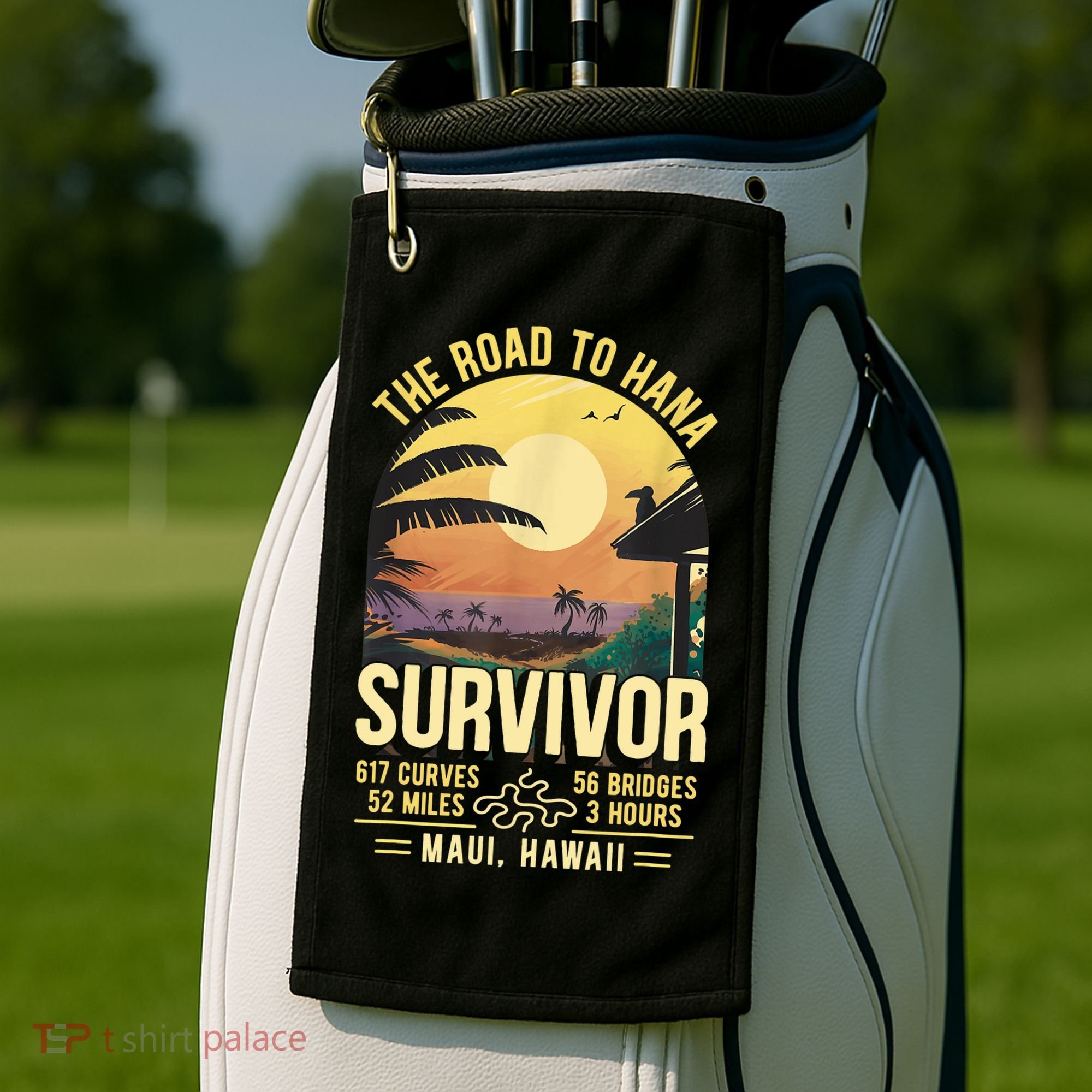 RJC Road To Hana Survivor Maui Hawaii Trip Adventure Golf Towel