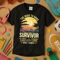 RJC Road To Hana Survivor Maui Hawaii Trip Adventure Kids T-Shirt thumb 3