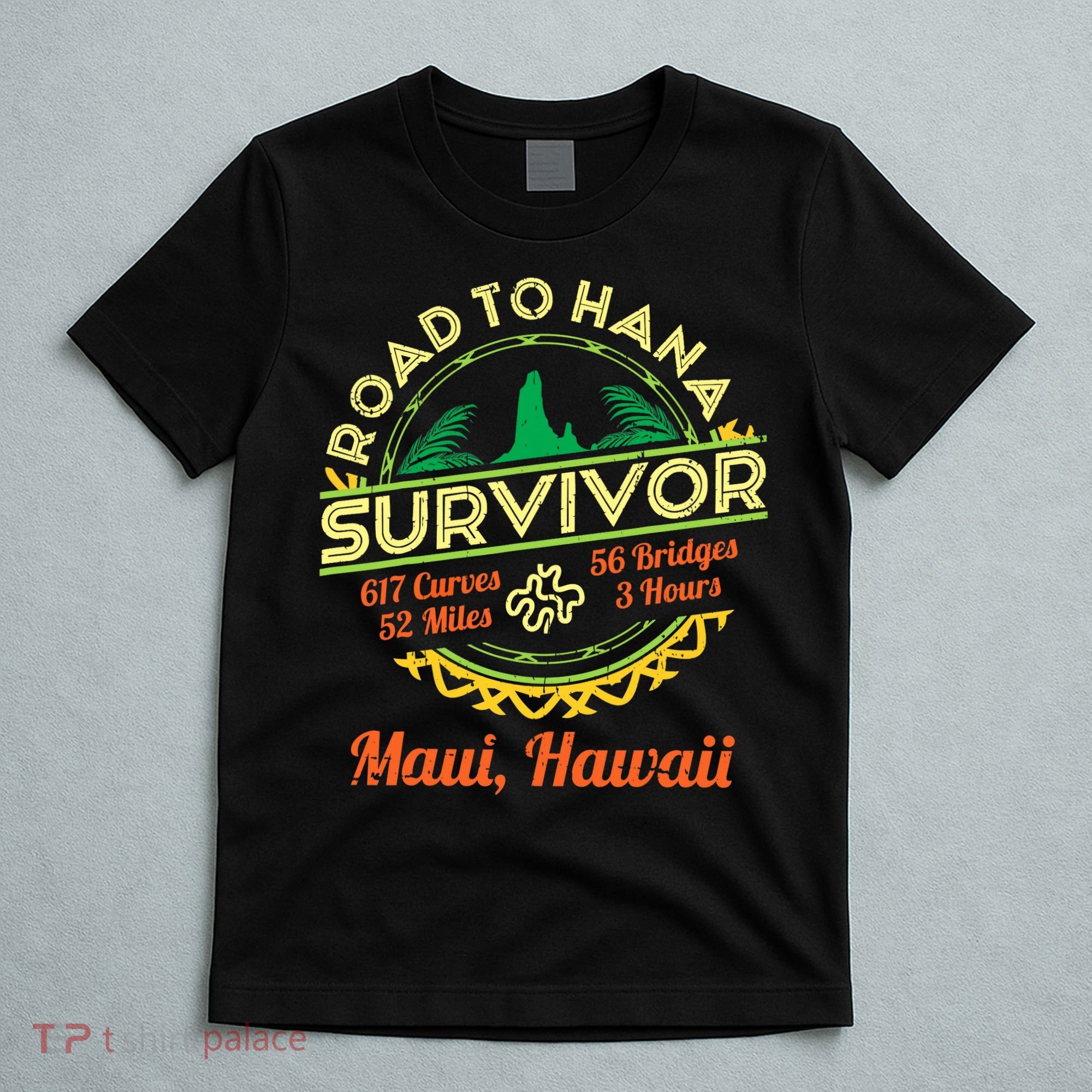 RJC Road To Hana Survivor Maui Hawaii Trip Adventure T-Shirt