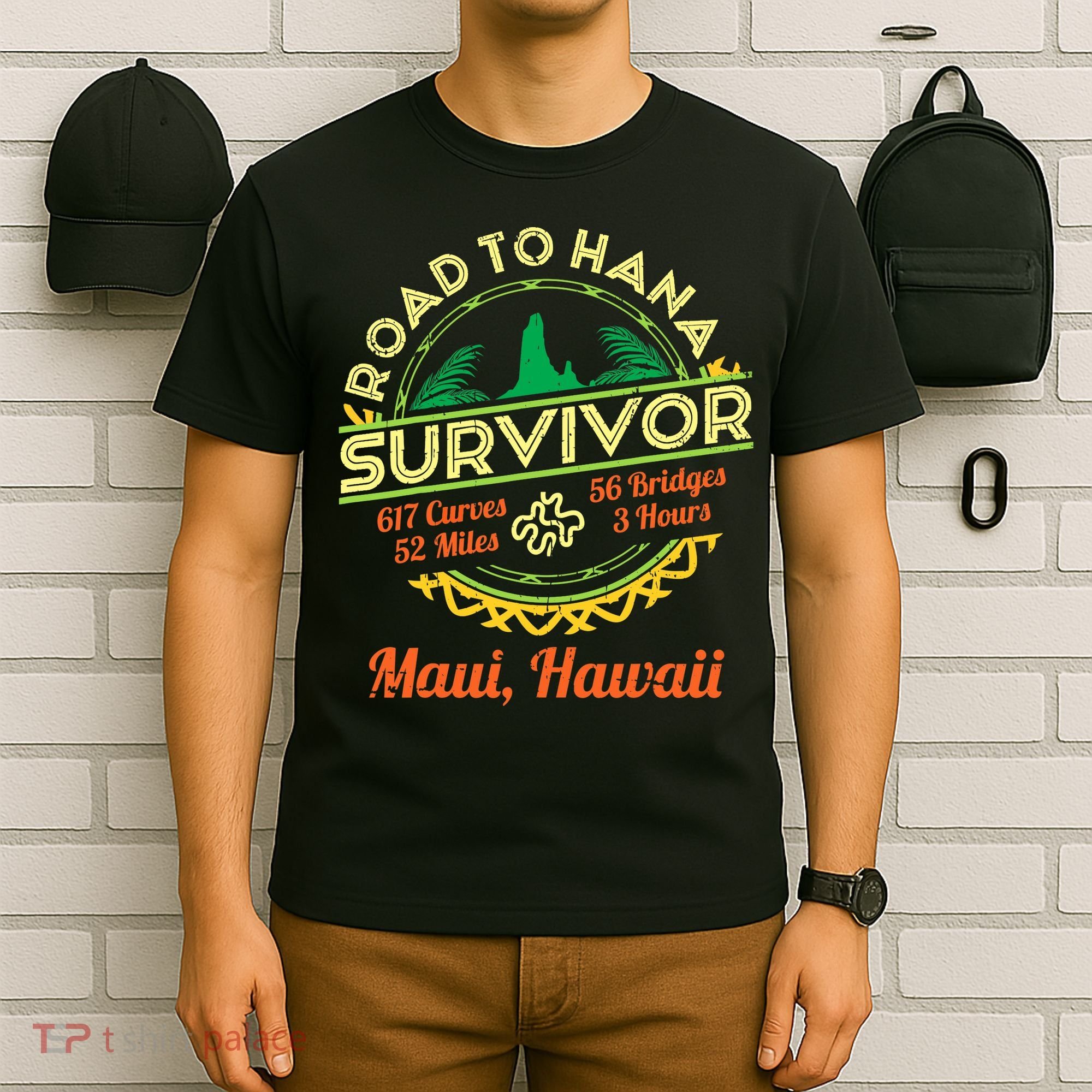 RJC Road To Hana Survivor Maui Hawaii Trip Adventure T-Shirt