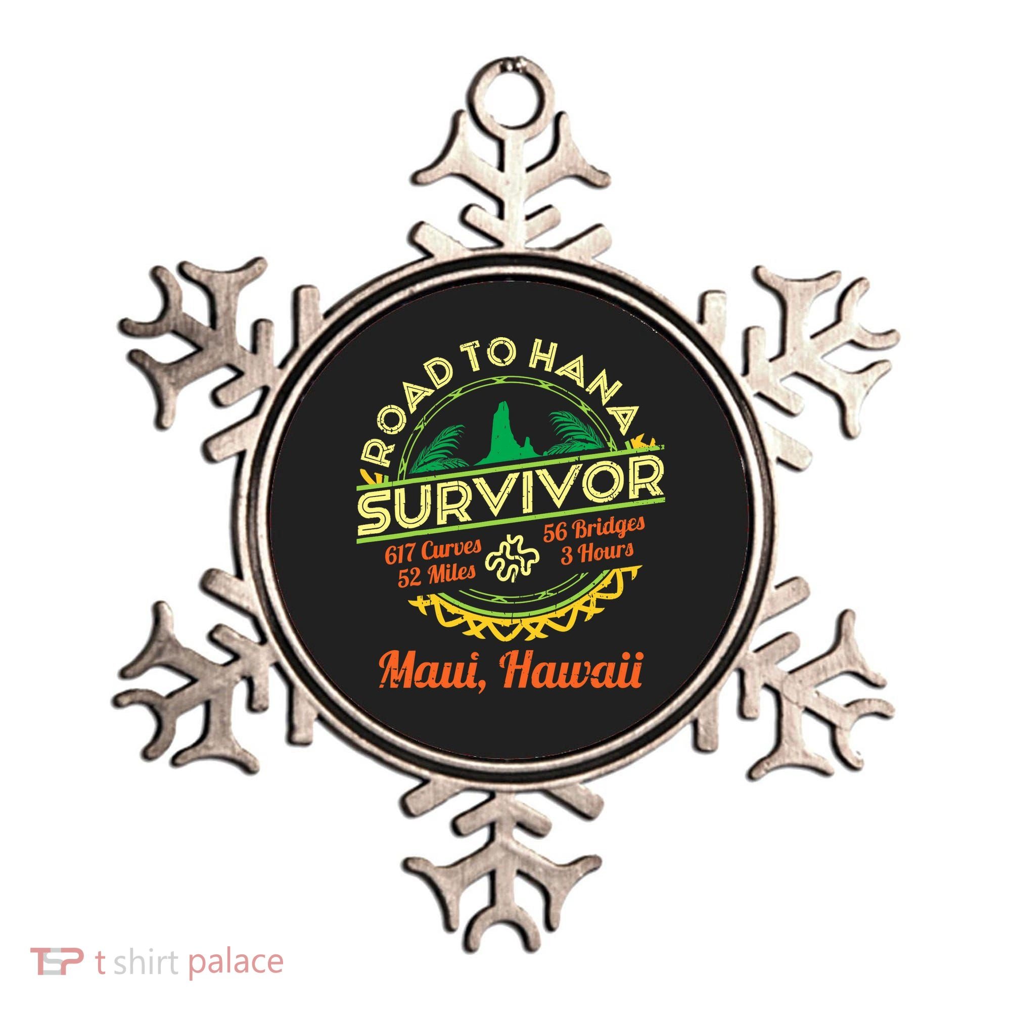 RJC Road To Hana Survivor Maui Hawaii Trip Adventure Ornament